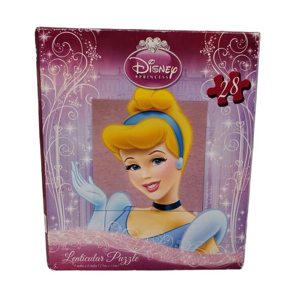 Disney Princess Puzzle Belle Cinderella Snow White Lenticular Puzzle - Picture 2 of 10